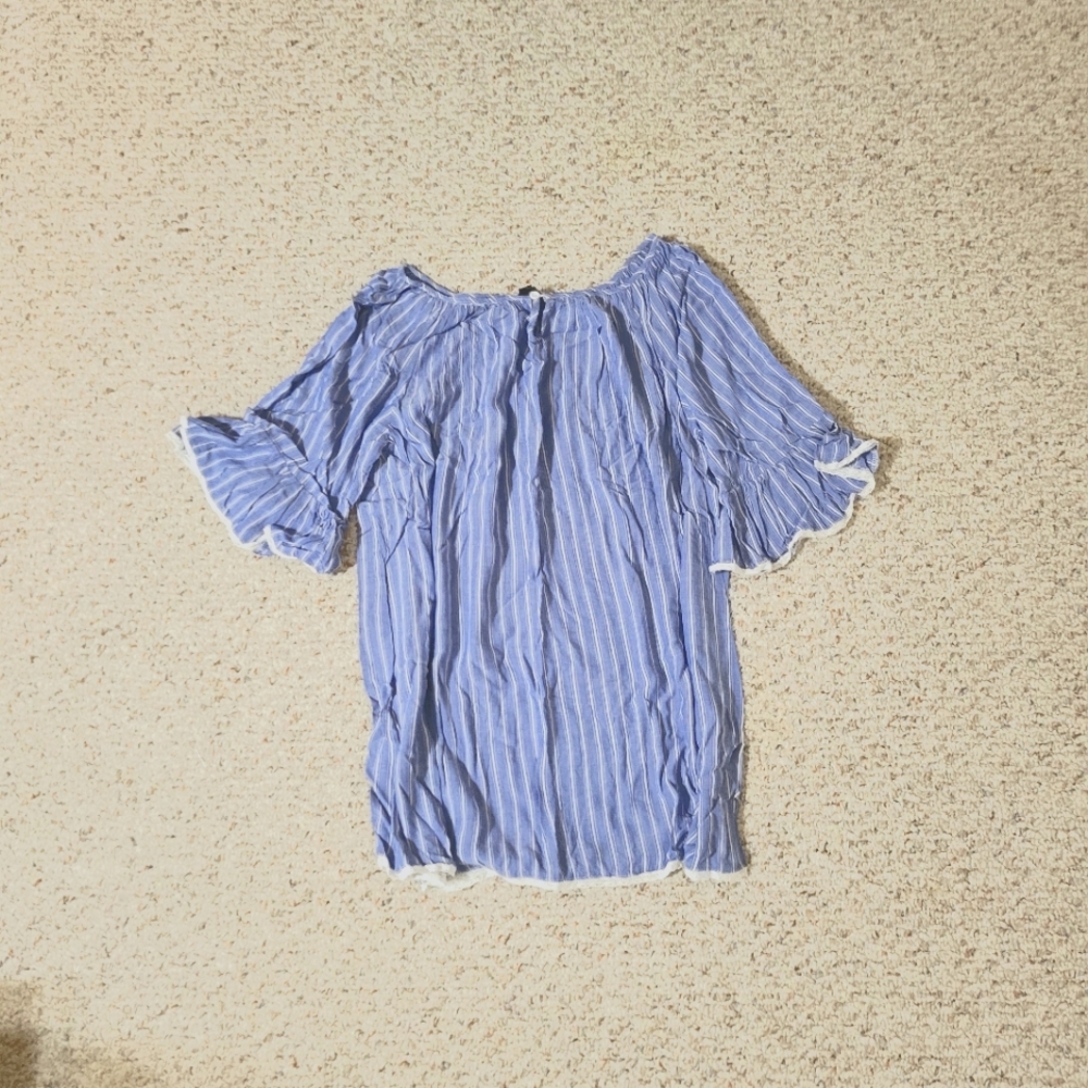 Off The Shoulder Blue Dress